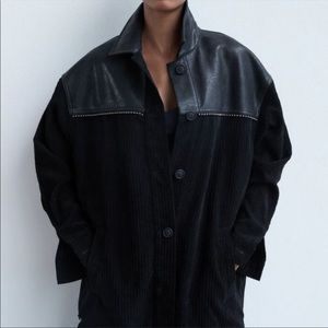 Zara Leatherette Shacket